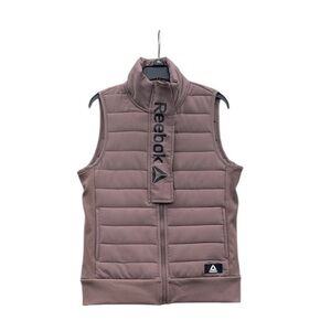 Reebok Womens Puffer Vest XS Mauve.